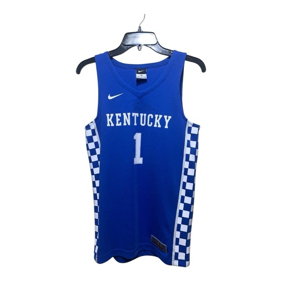 Youth Nike Kentucky Wildcats Basketball Jersey Number 1 Signed - Picture 1 of 4